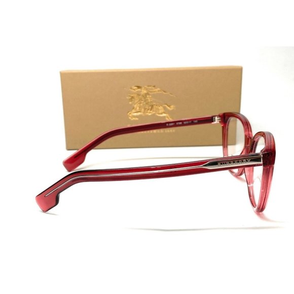 Burberry Transparent Red Eyeglasses - Picture 3 of 4